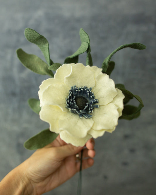Anemone Felt Flower