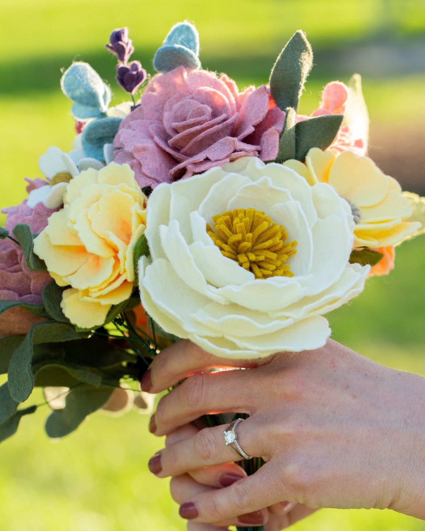 Bridal Bouquet Consultation Felt Flowers