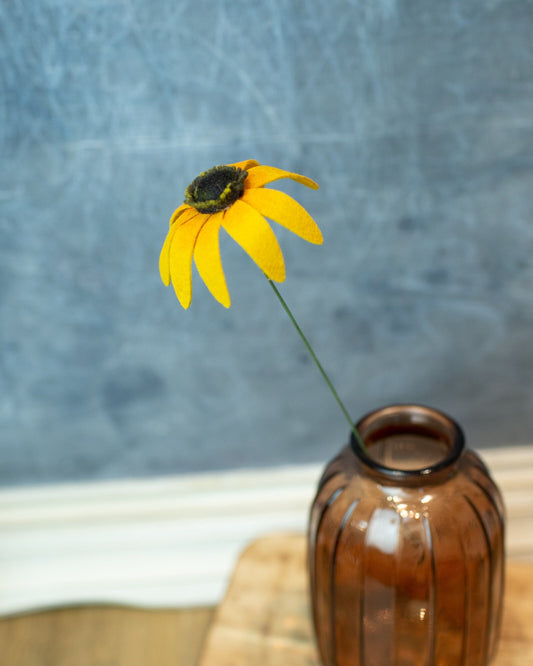 Black Eyed Susan Felt Flower Stem