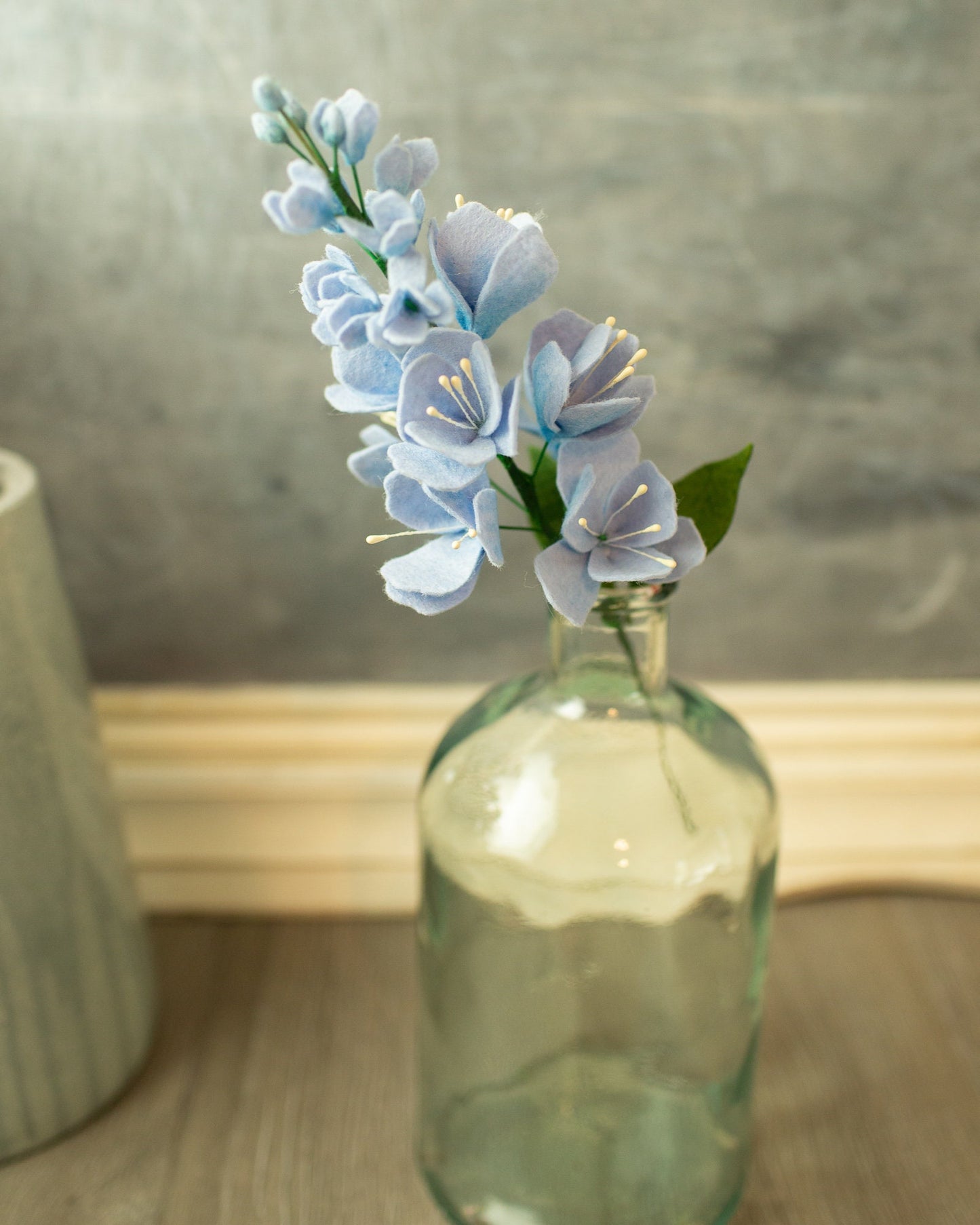 Delphinium Felt Flower Stem