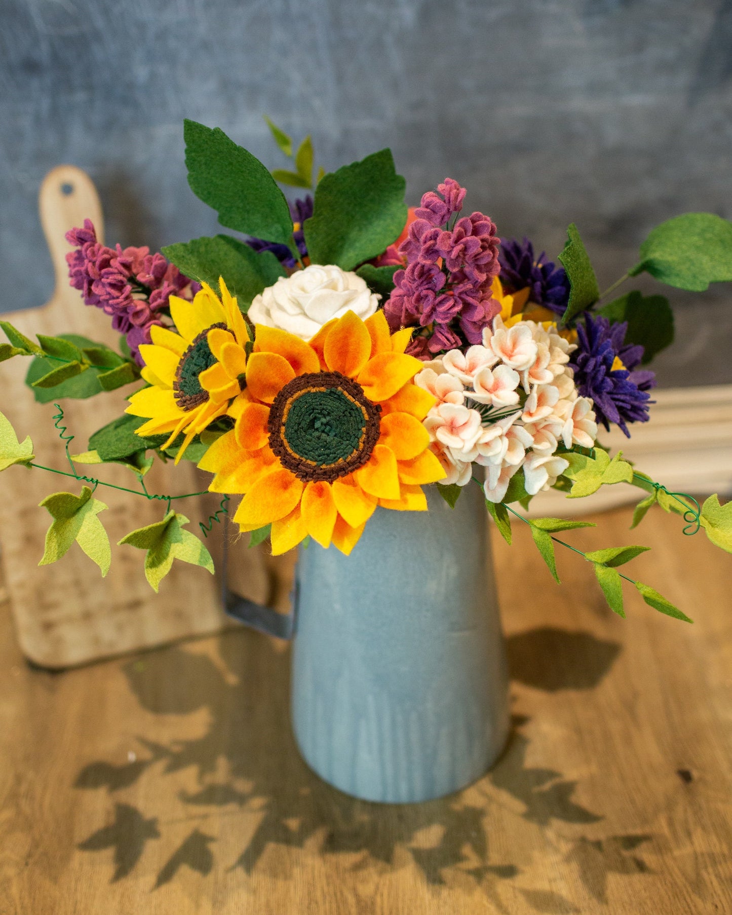 Sunflower and Bud Stem