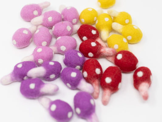 Felt Mushrooms 4cm