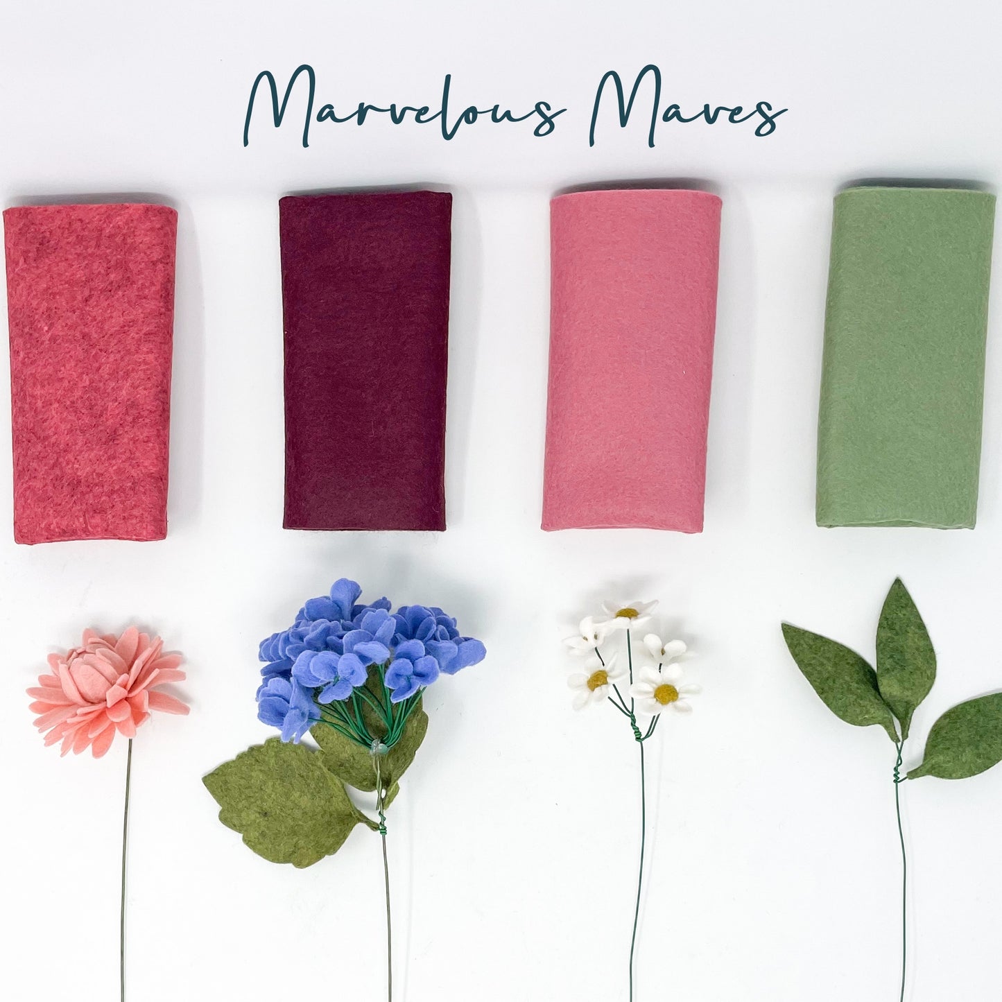 Mini Bouquet Felt Flower DIY Kit
