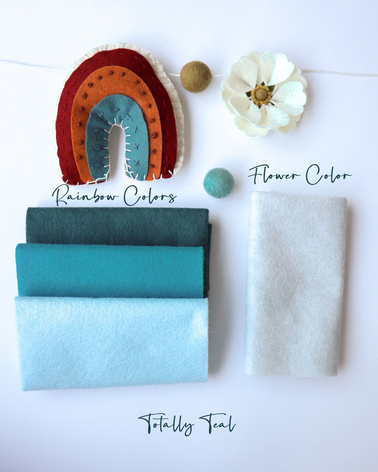 Rainbow and Flower Garland DIY Kit