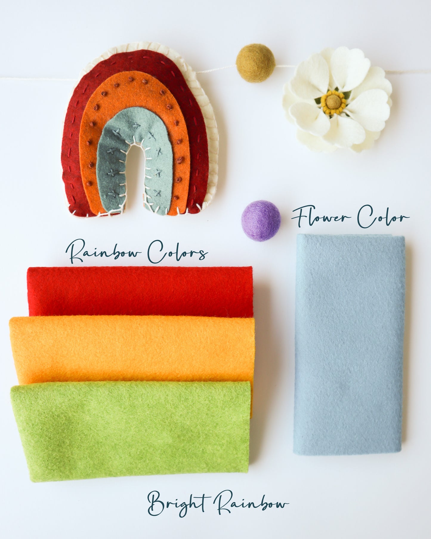 Rainbow and Flower Garland DIY Kit