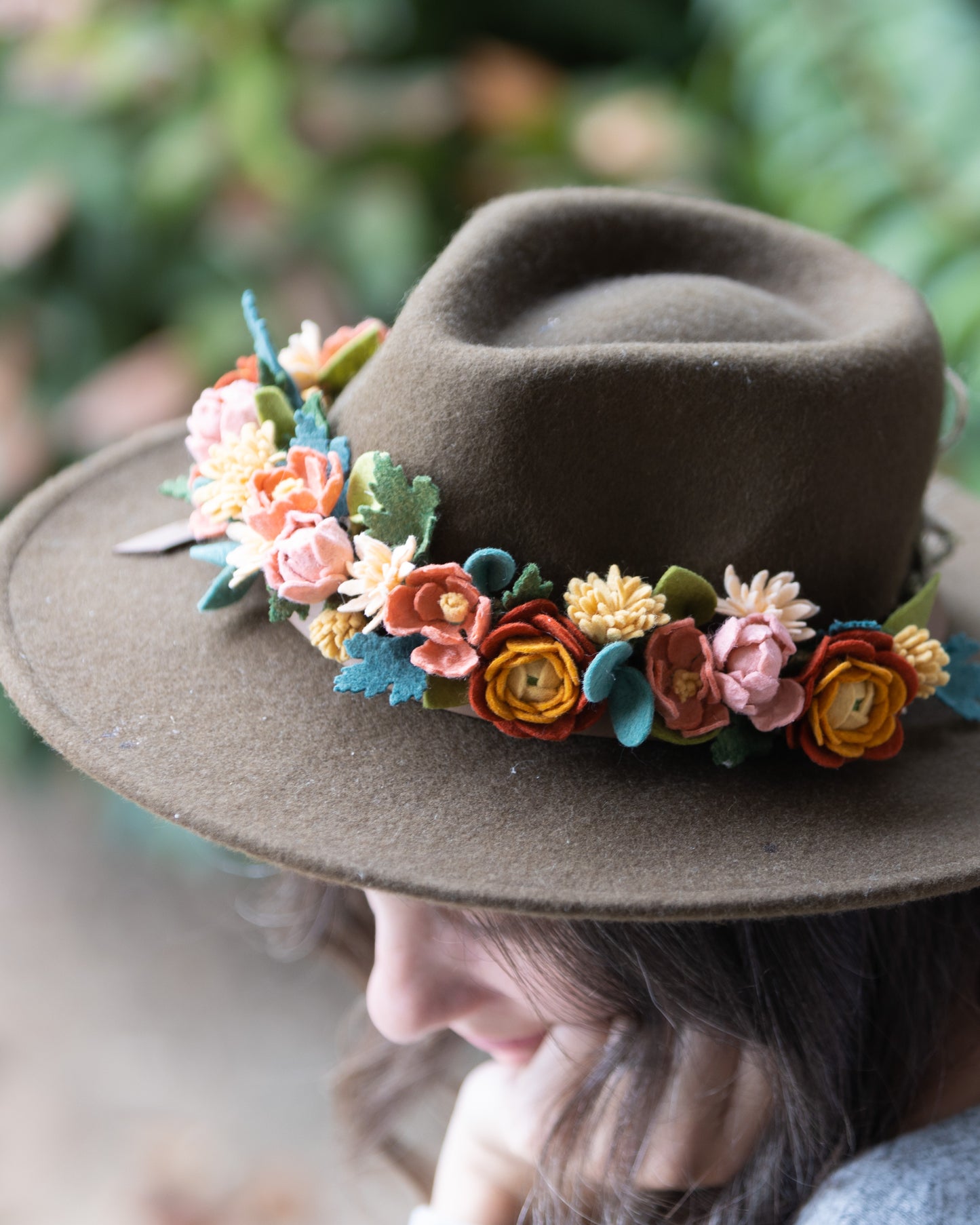 Felt Flower Hat Tutorial Needle Felted Hat Kit - Main Image