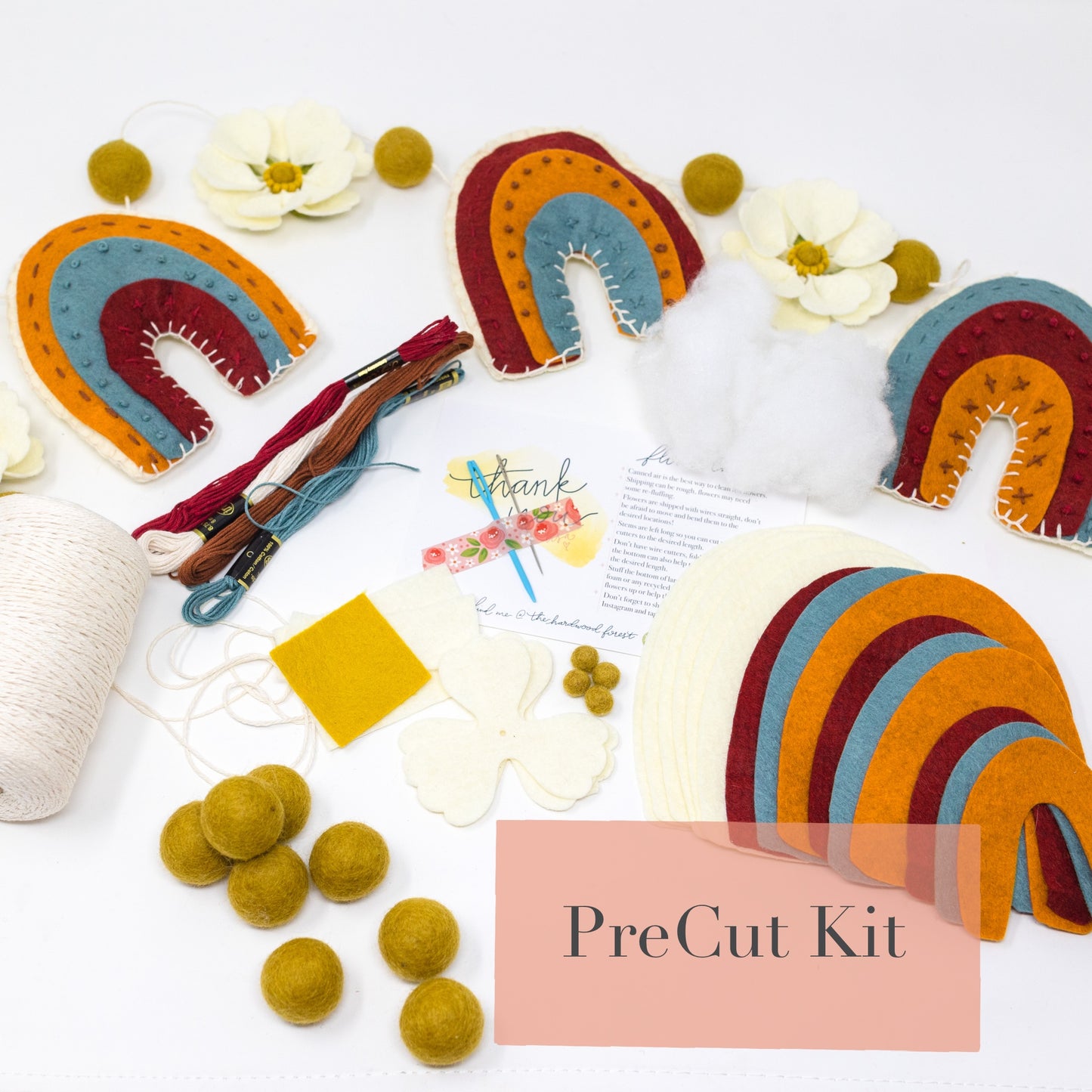 Rainbow and Flower Garland DIY Kit