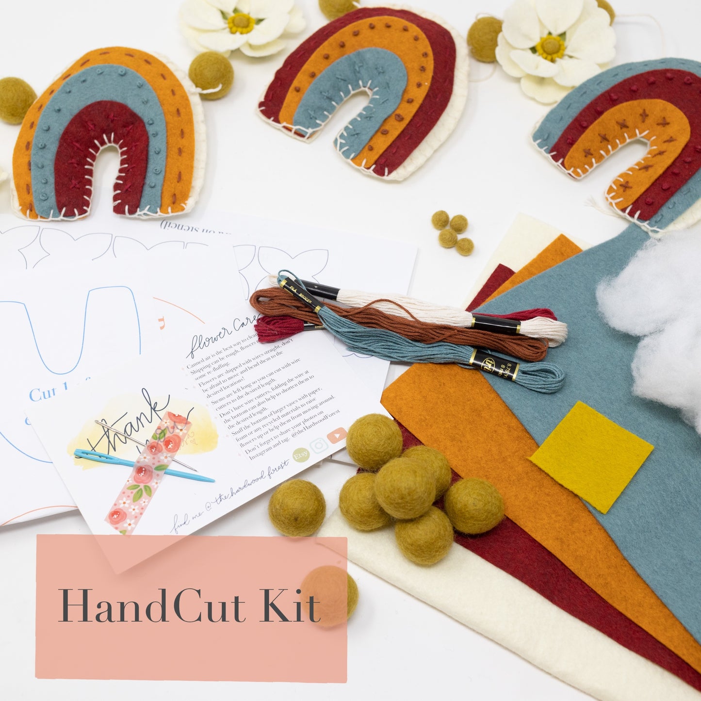 Rainbow and Flower Garland DIY Kit