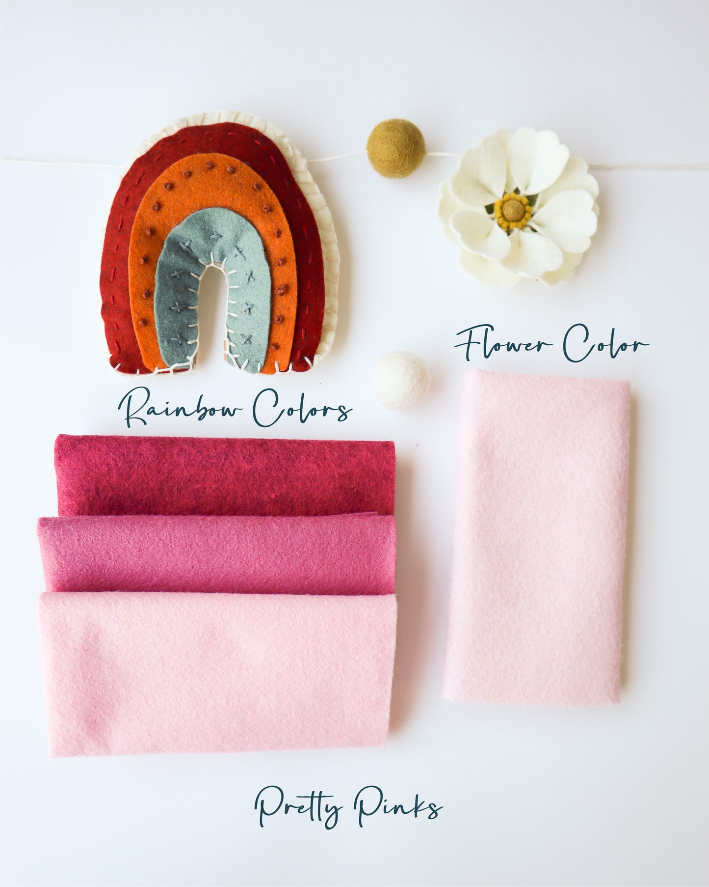Rainbow and Flower Garland DIY Kit